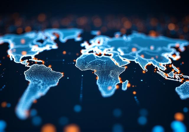 Visualización de red de datos y analítica avanzada